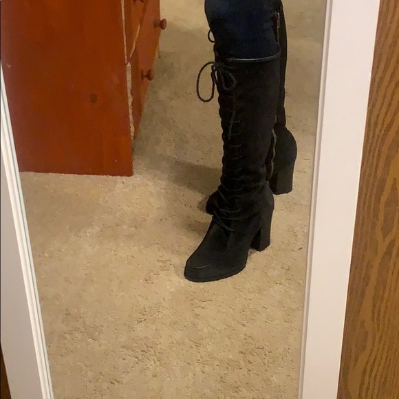 Frye Suede Lace Up Boots - Picture 7 of 8